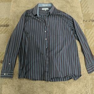 Unique Blue and Red Stripe Shirt